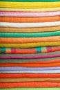 Colorful cotton fabrics Royalty Free Stock Photo