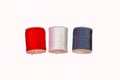 Colorful Cotton Reel Spools of Sewing Thread Royalty Free Stock Photo