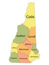 New Hampshire County Map