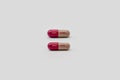 Colorful Covid 19 Corona Virus / Sars- cov-2 pills the read