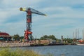 Colorful crane on the NDSM island