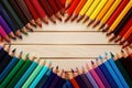 Colorful crayon backdrop, lively back to school banner design