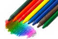 Colorful crayons