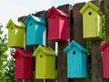 Colorful creative nesting boxes