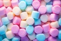 Colorful creative tasty marshmallow background