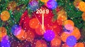 Colorful creative template for Greeting card Happy New Year Royalty Free Stock Photo
