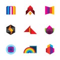 Colorful creativity inspiration design for professional company logo icons