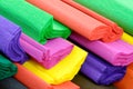 Colorful crepe paper