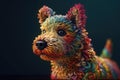 Colorful Crochet Dog Handmade Amigurumi Toy for Kids and Pet Lovers