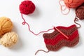 Colorful Crochet Project Royalty Free Stock Photo