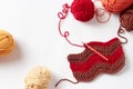 Colorful Crochet Project Royalty Free Stock Photo