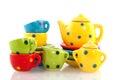 Colorful crockery Royalty Free Stock Photo