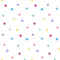 Colorful crosses seamless pattern