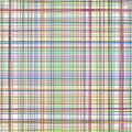 Colorful crosshatch, scribble sketch lines. Random multicolor grid, mesh. Intersect stripes. Asymmetric pattern of irregular, Royalty Free Stock Photo