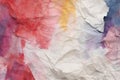 Colorful crumpled paper background,  Abstract grunge texture Royalty Free Stock Photo