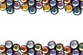Colorful crystal frame Royalty Free Stock Photo