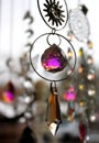 Colorful Crystal Hanging Ornament in Boutique Royalty Free Stock Photo