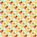 Colorful crystal repeat pattern with squares and hexagons Abstract gemstone background Royalty Free Stock Photo