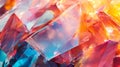 Colorful Crystals Abstract Background Royalty Free Stock Photo