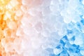 Colorful crystals of ice and sugar candy in close-up macro view Royalty Free Stock Photo