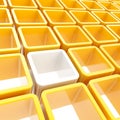 Colorful cube cell composition Royalty Free Stock Photo