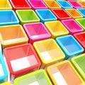 Colorful cube cell composition as abstract background Royalty Free Stock Photo