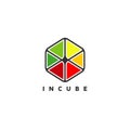 Colorful Cube Logo Sign Symbol Icon