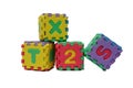 Colorful cube puzzle Royalty Free Stock Photo