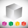Colorful cube set