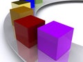 Colorful Cubes Royalty Free Stock Photo