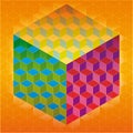 Colorful cubes background Royalty Free Stock Photo