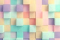 Colorful cubes blocks wallpaper. Generate ai