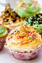 Colorful cup cake Royalty Free Stock Photo
