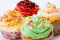 Colorful cup cake Royalty Free Stock Photo