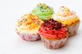 Colorful cup cake