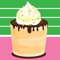 Colorful cupcake