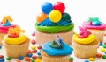 Colorful cupcakes