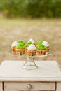 Colorful cupcakes sweets for party Royalty Free Stock Photo