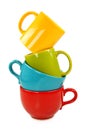 Colorful cups Royalty Free Stock Photo