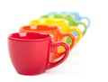 Colorful cups Royalty Free Stock Photo