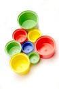Colorful cups Royalty Free Stock Photo