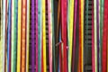 Colorful Curtain Carnival Ribbons Brazilian Door Royalty Free Stock Photo