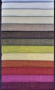 Colorful Curtain Fabric Samples Royalty Free Stock Photo