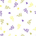 Colorful curves lines abstract seamless vector pattern  waves pattern Royalty Free Stock Photo