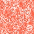 Colorful and cute hand drawn sweet candy vintage style seamless pattern vector Royalty Free Stock Photo