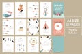 Colorful cute monthly calendar 2017 with tent,whale,feather,arrow,fox and wild.Can be used for web,banner,poster,label and