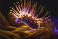 Colorful cute nudibranch sea slug strange marine life