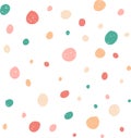 Colorful and Cute Polka Dots for Background and Wallpaper Design
