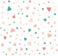 Colorful and Cute Triangles Illustration for Decorative, Background and Element in Design