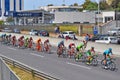 Colorful cycle race